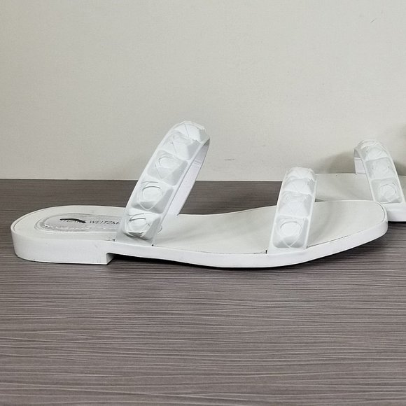 Stuart Weitzman The Rosita Jelly Slide Sandal, White, Womens Size 8 M - Picture 7 of 10